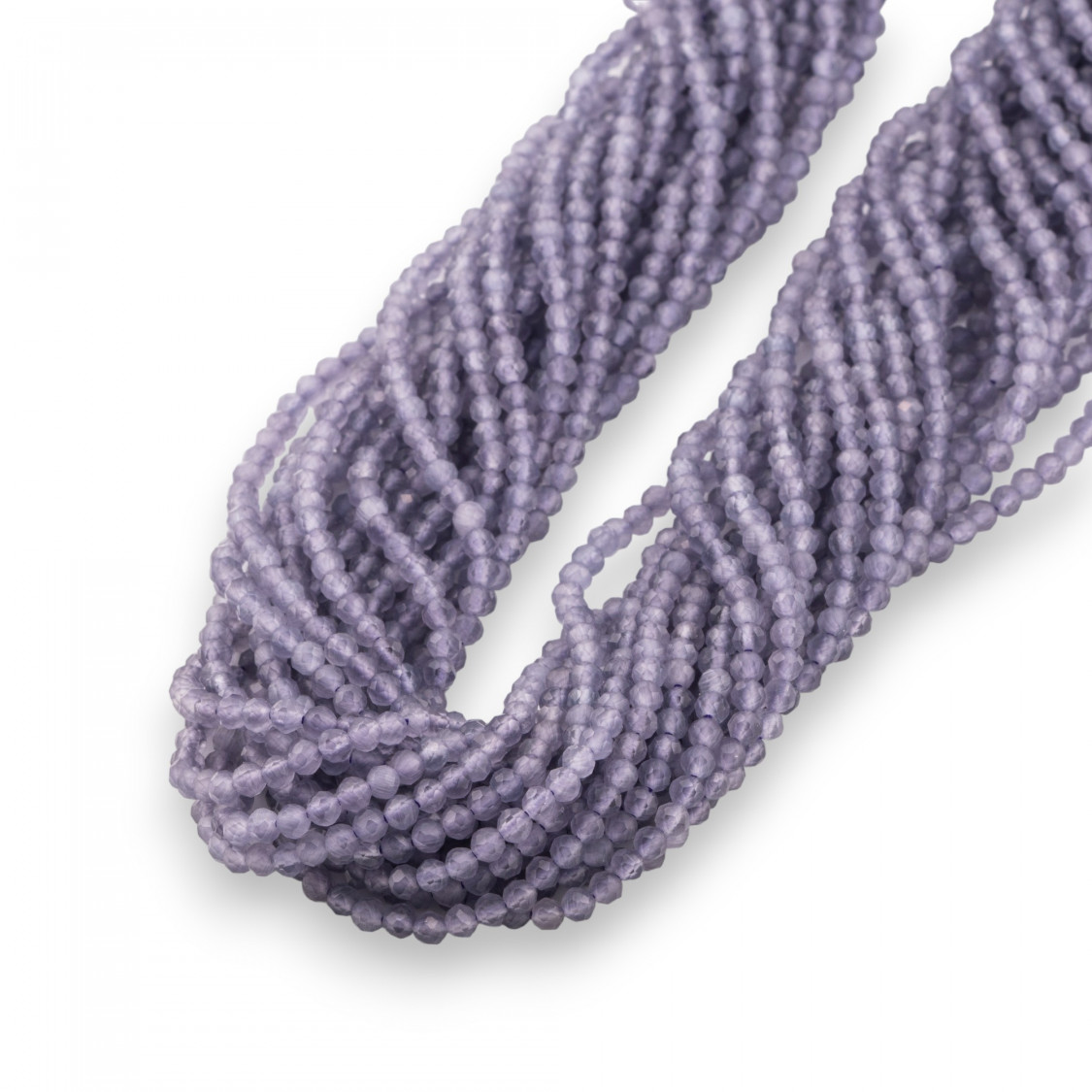 Occhio Di Gatto Perlina Tonda Sfaccettata Diamond Cut 2,5mm Viola-ŒIL DE CHAT | Worldofjewel.com