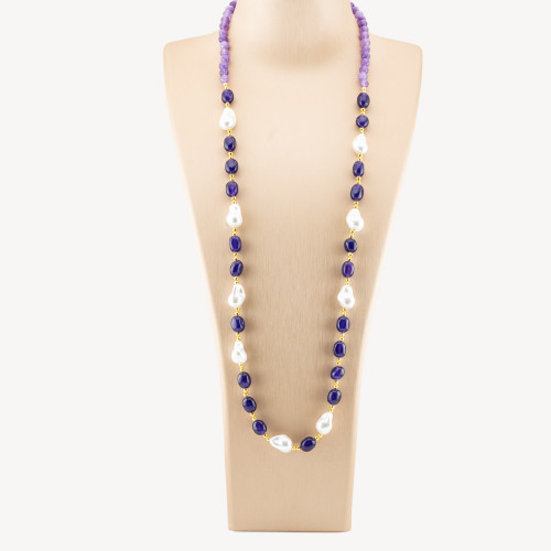 COLLANE DESIGN CON PIETRE NATURALI E PERLE | Worldofjewel.com