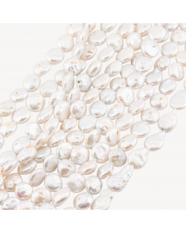 Perle Di Fiume Barocche Piatte Irregolare 10-12mm-PERLE DI FIUME SCARAMAZZE BAROCCHE PIATTE | Worldofjewel.com