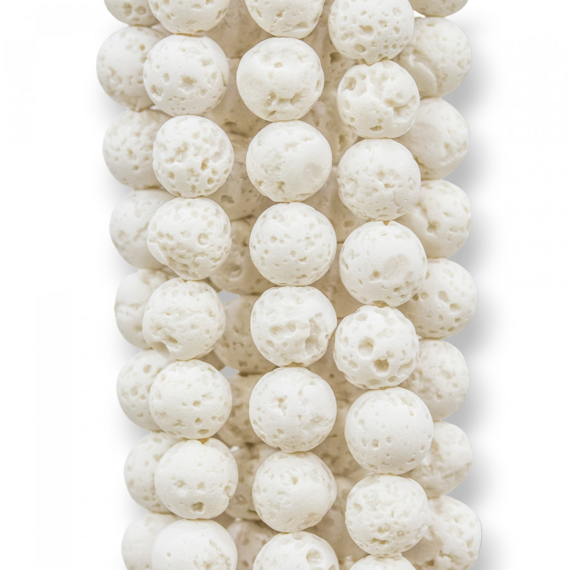 Pietra Lavica Bianca Tondo Liscio 6mm-BIANCA | Worldofjewel.com