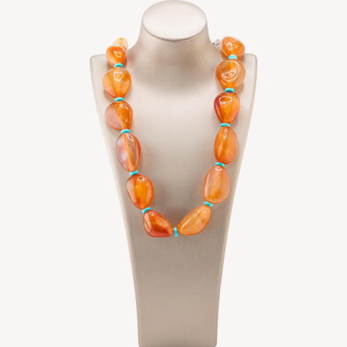 Collier en pierre roulée 22-28 mm