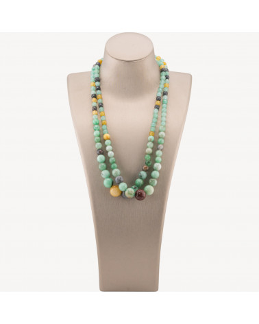 Collana Di Pietre Dure a Gradazione 6-14mm 2pz Amazzonite-COLLANE DI PIETRE DURE | Worldofjewel.com
