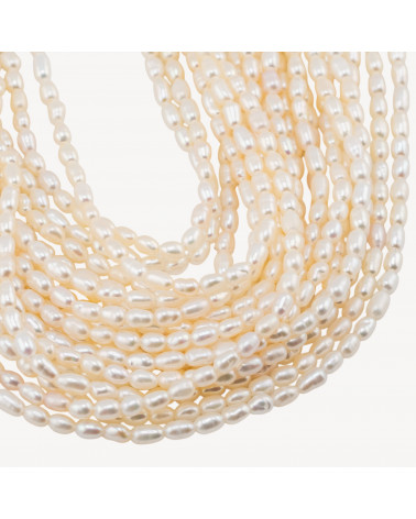 Perle Di Fiume Microperle Chicco Di Riso 2,5-3,0mm AAA Bianco-NATÜRLICHE SÜSSWASSER-FLUSS-MIKROPERLEN | Worldofjewel.com