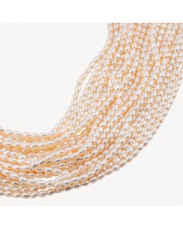 Perle Di Fiume Microperle Chicco Di Riso 2,8-3,2mm AAA Bianco-MICRO PERLES DE RIVIÈRE D'EAU DOUCE NATURELLES | Worldofjewel.com