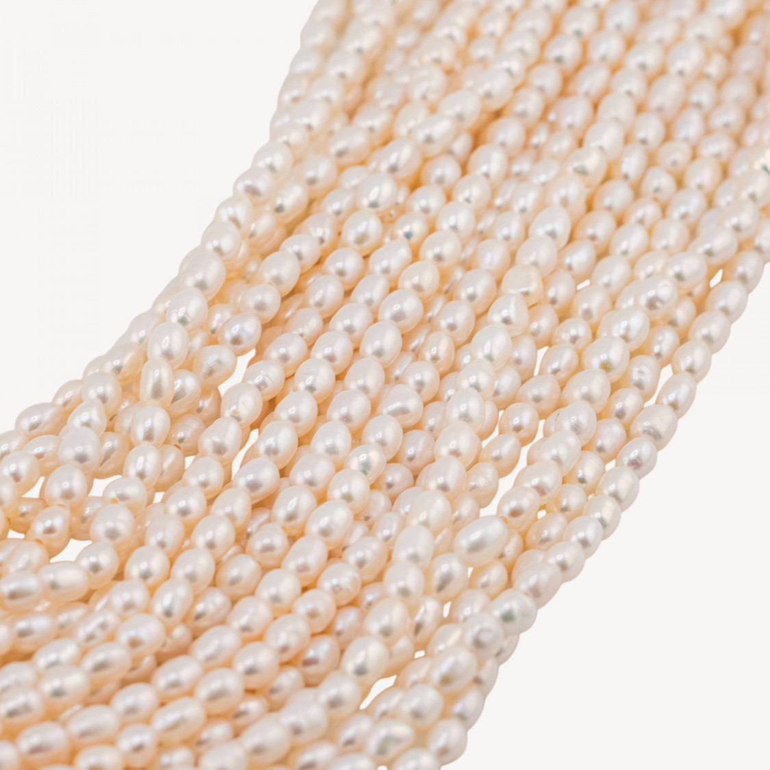 Perle Di Fiume Microperle Chicco Di Riso 3,0-3,5mm AAA Bianco-NATÜRLICHE SÜSSWASSER-FLUSS-MIKROPERLEN | Worldofjewel.com
