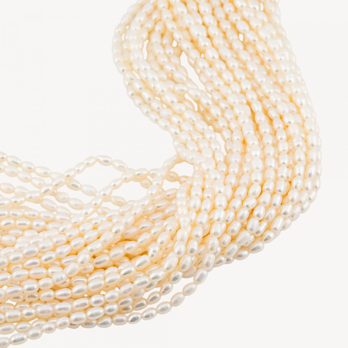Perle Di Fiume Microperle Chicco Di Riso 3,5-4mm AAA Bianco-MICRO PERLES DE RIVIÈRE D'EAU DOUCE NATURELLES | Worldofjewel.com