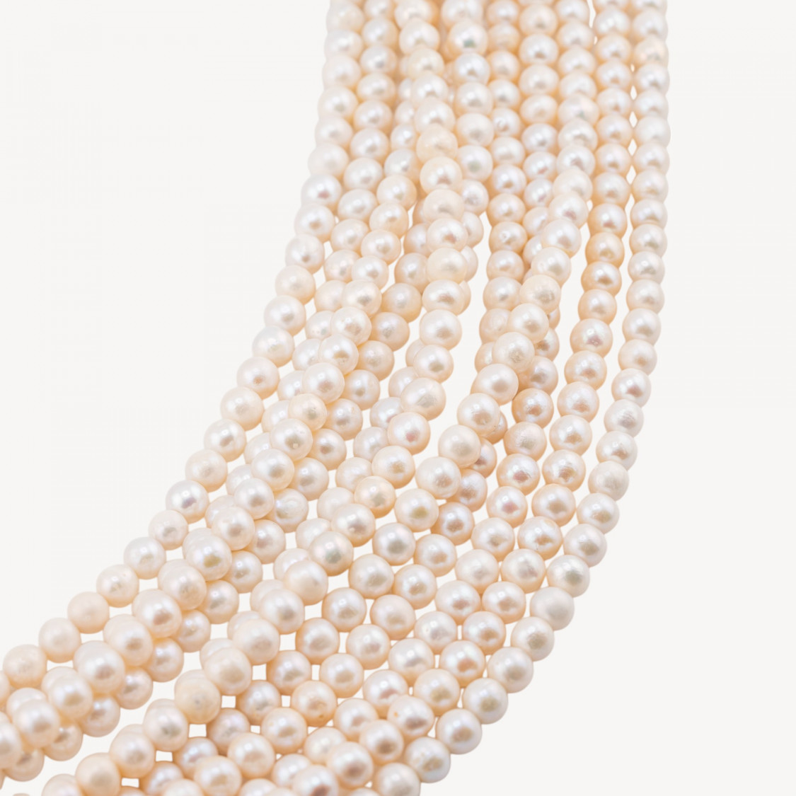 Perle Di Fiume Semiround 5,5-6mm A Bianco-PERLES DE RIVIÈRE HAUTE SÉLECTION | Worldofjewel.com