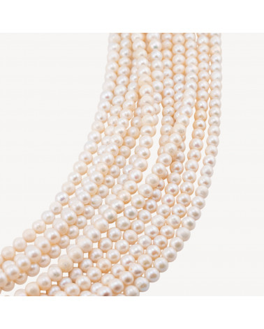 Perle Di Fiume Semiround 5,5-6,0mm A Bianco-PERLE DI FIUME SELEZIONE ALTA | Worldofjewel.com