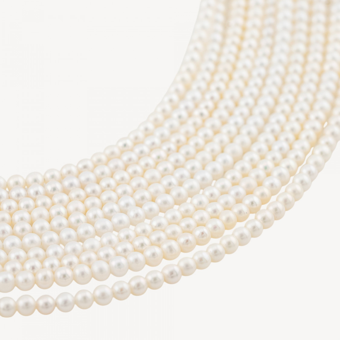 Perle Di Fiume Tonde 3-3,5mm AAA Bianco-Runde und halbrunde Flussperlen | Worldofjewel.com