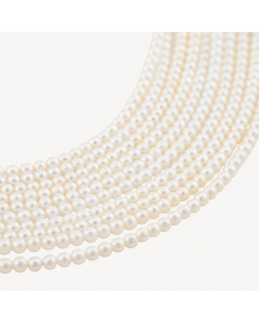 Perle Di Fiume Tonde 3-3,5mm AAA Bianco-Runde und halbrunde Flussperlen | Worldofjewel.com