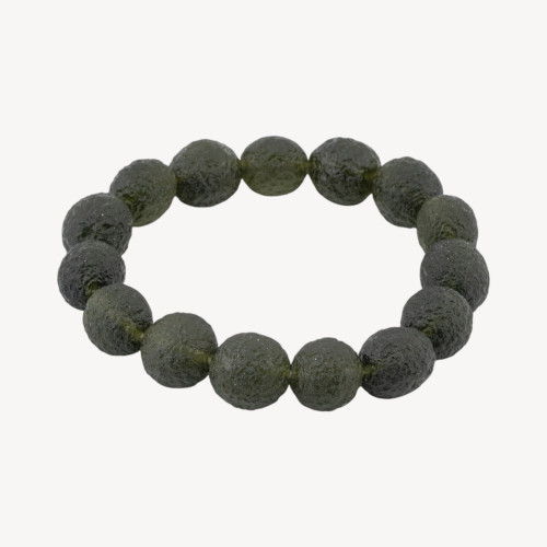 Pulsera elástica de moscovita (meteorito marciano) de 13-14 mm