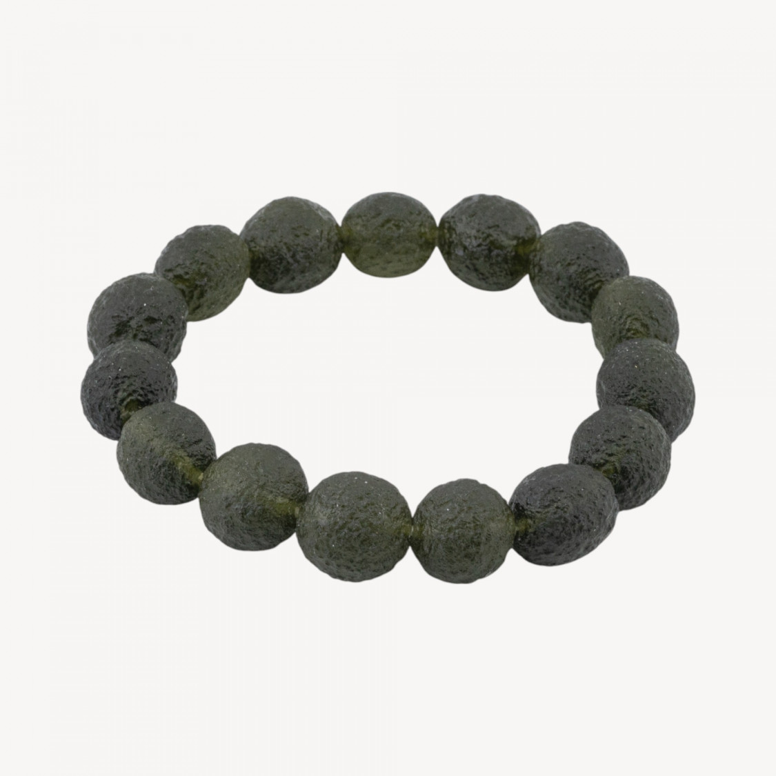 Bracciale Elastico Di Muscovite (Martian Meteorite) 15mm-PIERRES DURES ET PERLES DE RIVIÈRE | Worldofjewel.com