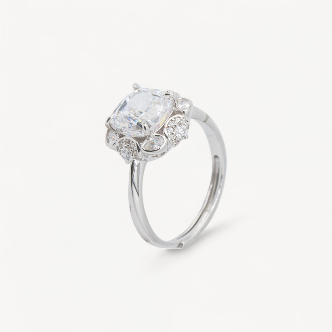 Anello In Argento Con Corindone MOD1499 Bianco-ANELLI DI ARGENTO 925 | Worldofjewel.com