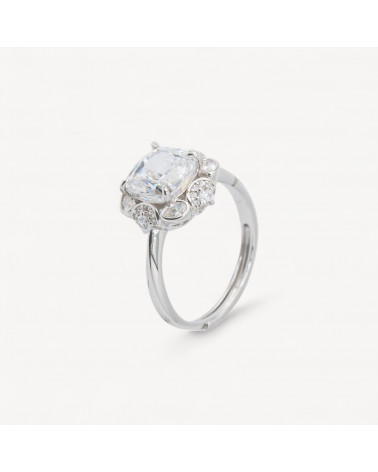 Anello In Argento Con Corindone MOD1499 Bianco-ANELLI DI ARGENTO 925 | Worldofjewel.com