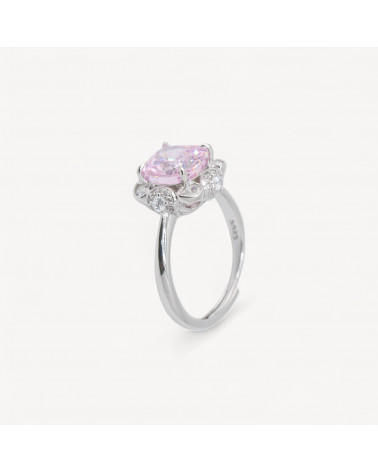 Anello In Argento Con Corindone MOD1499 Rosa-ΔΑΧΤΥΛΙΔΙΑ 925 ΑΣΗΜΙ | Worldofjewel.com