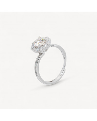 Anello In Argento Con Moissanite MOD1440-ANELLI DI ARGENTO 925 | Worldofjewel.com