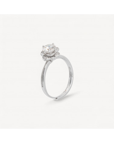 Anello In Argento Con Moissanite MOD1448-ANELLI DI ARGENTO 925 | Worldofjewel.com