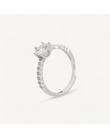 Anello In Argento Con Moissanite MOD1449-ANELLI DI ARGENTO 925 | Worldofjewel.com