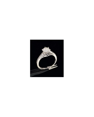 Anello In Argento 925 Con Moissanite MOD1451 Rodiato-ANELLI DI ARGENTO 925 | Worldofjewel.com