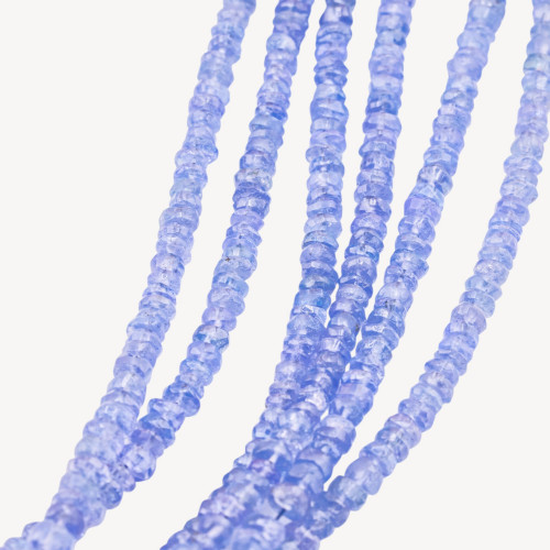 Tanzanite Faceted Rondelles 3-4mm