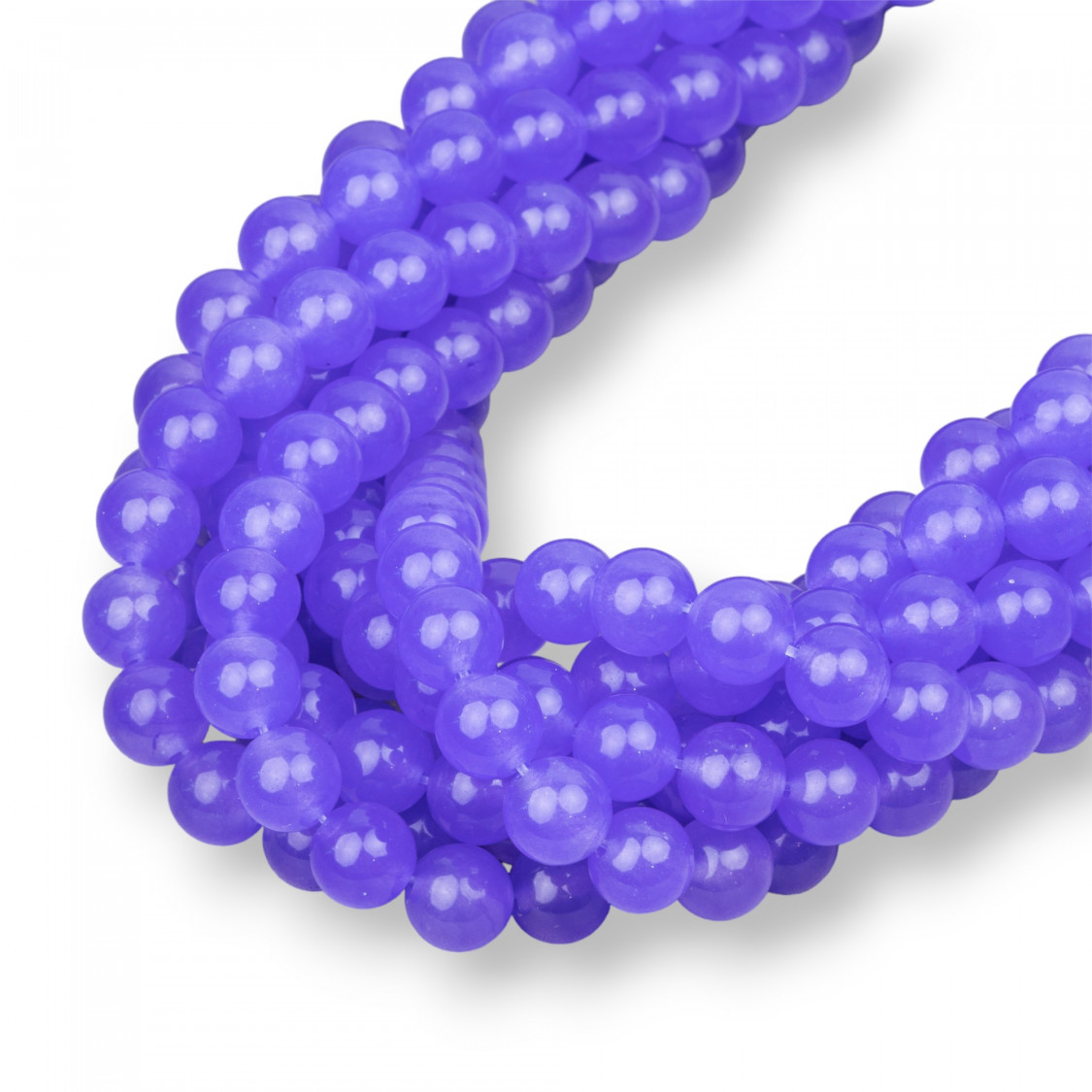 Giada Ghiaccio (Icy Jade) Viola Tondo Liscio 6mm-GIADA GHIACCIO | Worldofjewel.com