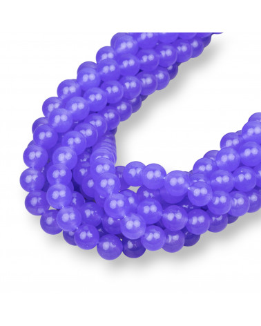 Giada Ghiaccio (Icy Jade) Viola Tondo Liscio 6mm-GIADA GHIACCIO | Worldofjewel.com