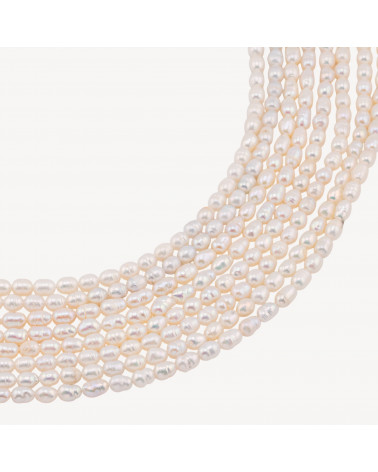 Perle Di Fiume Microperle Chicco Di Riso AA+ 4,5-5mm Bianco-MICROPERLAS NATURALES DE RÍO DE AGUA DULCE | Worldofjewel.com