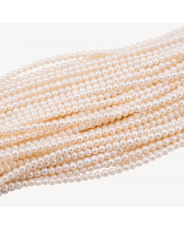 Perle Di Fiume Microperle Semiround A+ 3-4mm Bianco-MICROPERLAS NATURALES DE RÍO DE AGUA DULCE | Worldofjewel.com
