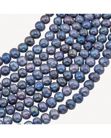 Perle di Fiume Semiround AA+ 10-11,5mm Grigio Scuro-OIGNONS RONDELLES RIVER PEARLS | Worldofjewel.com