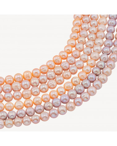 Perle di Fiume Semiround AA+ 8,5-9mm Rosa-OIGNONS RONDELLES RIVER PEARLS | Worldofjewel.com