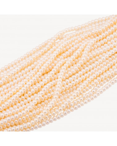 Perle Di Fiume Tonde 3,2-3,6mm AA+ Bianco-PERLAS DE RÍO REDONDAS Y SEMIREDONDAS | Worldofjewel.com
