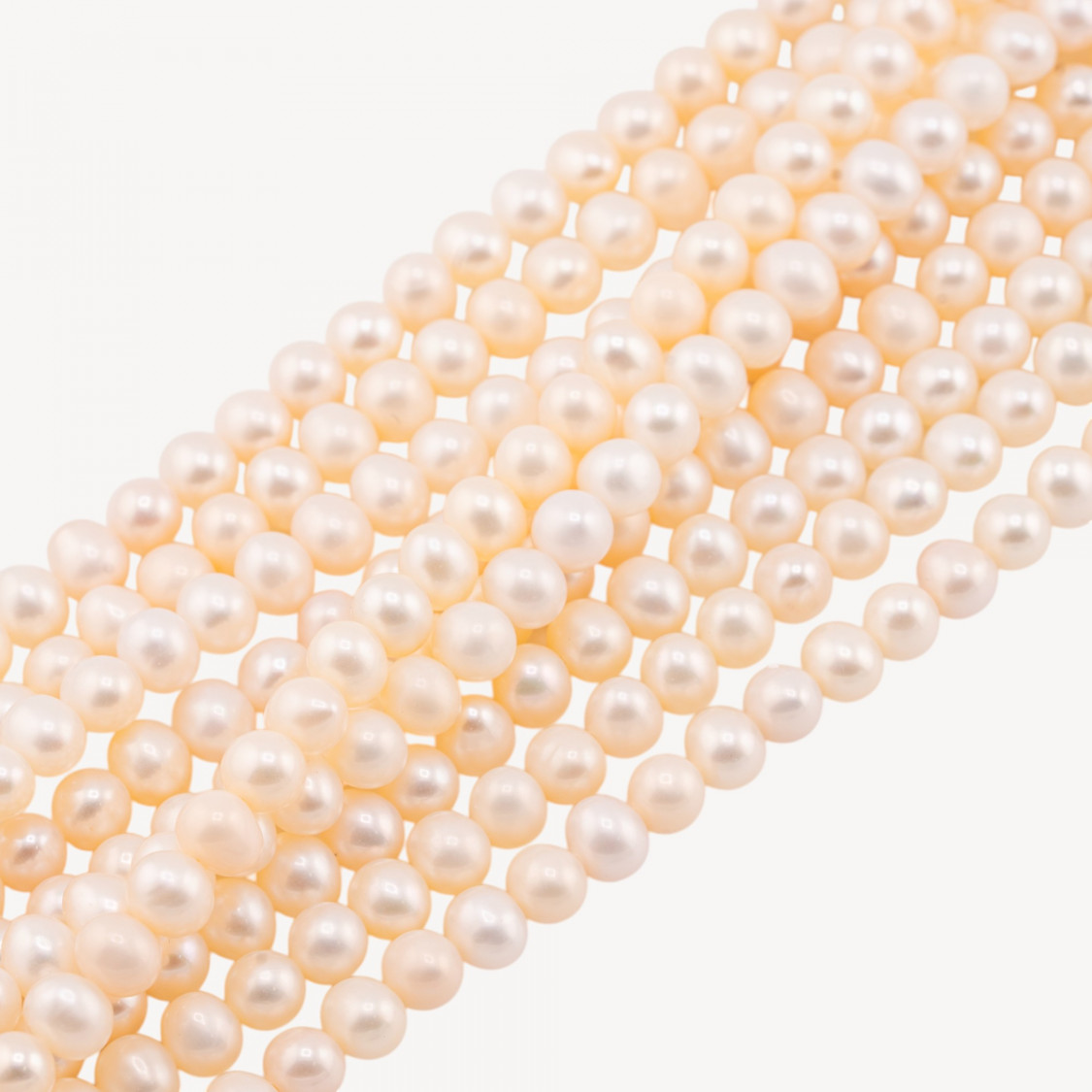 Round River Pearls 5.5-6.0mm 4A White-4-6MM FRESHWATER PEARLS CULTURED PEARLS | Worldofjewel.com