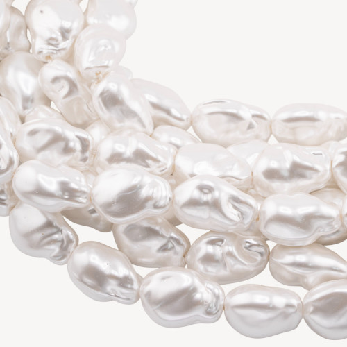 Perlas blancas de Mallorca Gotas barrocas