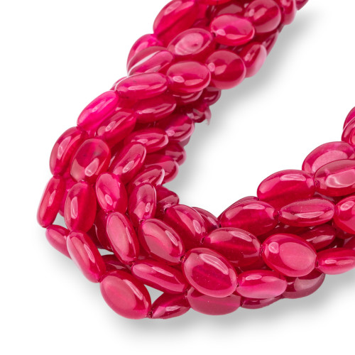 Smooth Oval Rubellite Jade 10x14mm