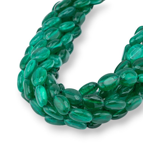 Smooth Oval Emerald Jade 10x14mm