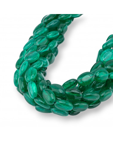 Giada Smeraldite Ovale Liscio 10x14mm-JADE ÉMERAUDE | Worldofjewel.com