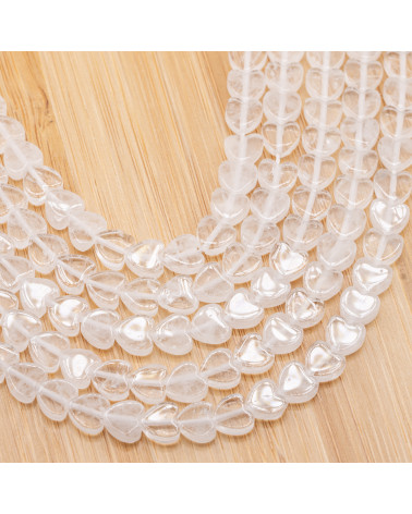 Cristallo Di Rocca Cuore Piatto Liscio 6mm-CRISTAL DE ROCHE | Worldofjewel.com