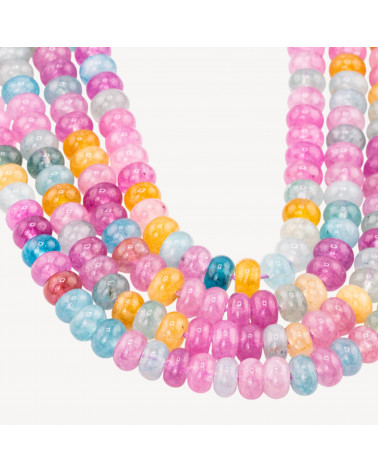 Cristallo Di Rocca Mix Color Chiaro Rondelle 8x5mm-CRISTAL DE ROCHE | Worldofjewel.com