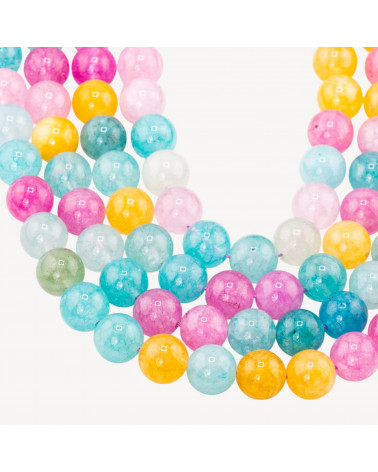 Cristallo Di Rocca Mix Color Chiaro Tondo Liscio 12mm-CRISTAL DE ROCHE | Worldofjewel.com