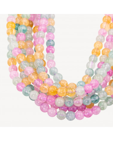 Cristallo Di Rocca Mix Color Chiaro Tondo Liscio 6mm-CRISTAL DE ROCHE | Worldofjewel.com