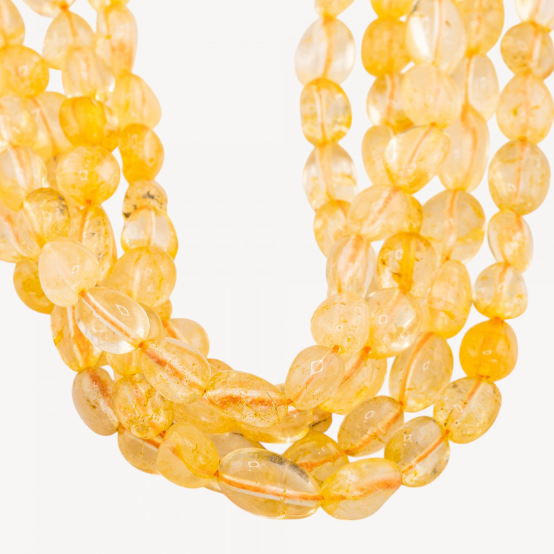 Cristallo Di Rocca Topazio Giallo Sasso Burattato 8-10mm-CRISTAL DE ROCHE | Worldofjewel.com