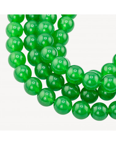 Giada Ghiaccio (Icy Jade) Verde Medio Tondo Liscio 12mm-GIADA GHIACCIO | Worldofjewel.com