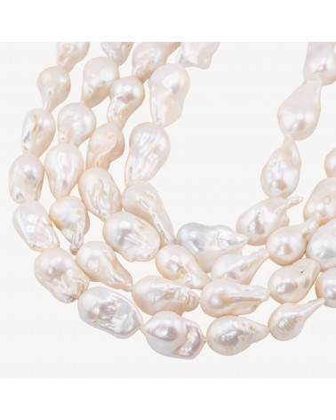 Perle Di Fiume Barocche Naturali TBG Bianco 80-90gr per Creazioni Gioielli DIY-PERLE DI FIUME BAROCCHE LINEA PREMIUM | Worldofjewel.com