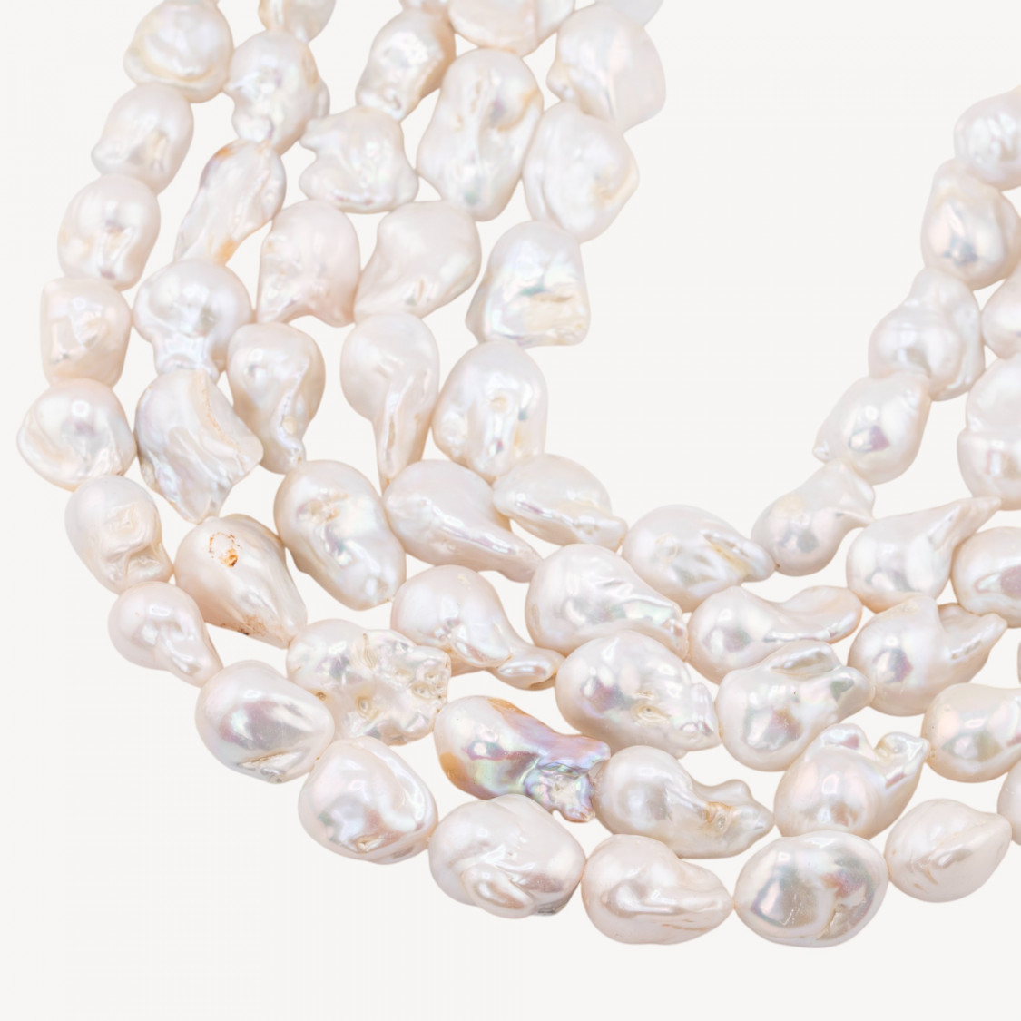 Perle Di Fiume Barocche Naturali TBG Bianco 90-100gr per Creazioni Gioielli DIY-PERLE DI FIUME BAROCCHE LINEA PREMIUM | Worldofjewel.com