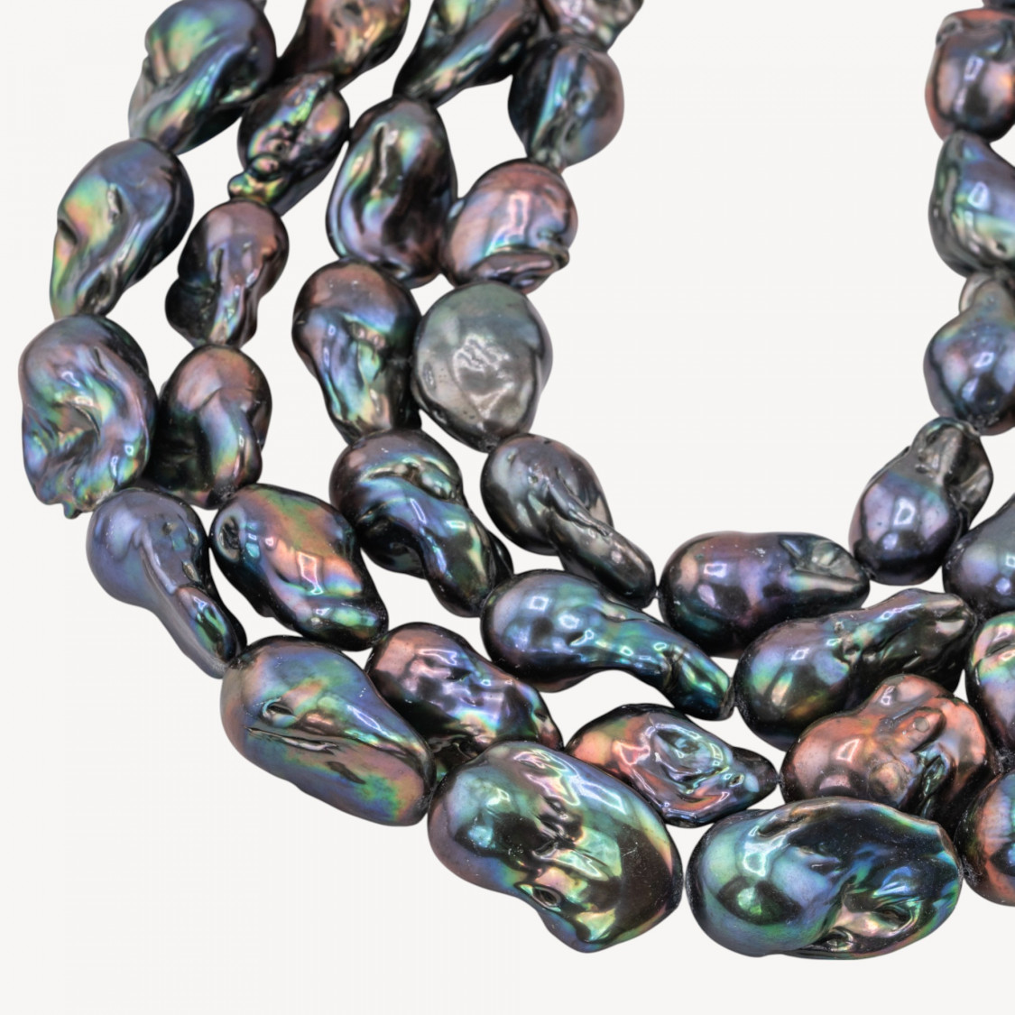Perle Di Fiume Barocche Naturali TBG Nero Thaiti 120-130gr per Creazioni Gioielli DIY-PERLE DI FIUME BAROCCHE LINEA PREMIUM | Worldofjewel.com
