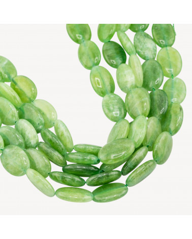 Giada Ovale Piatto Liscio 13x18mm Verde-GIADA | Worldofjewel.com