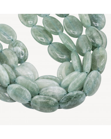 Giada Ovale Piatto Liscio 13x18mm Verde Ghiaccio-GIADA | Worldofjewel.com