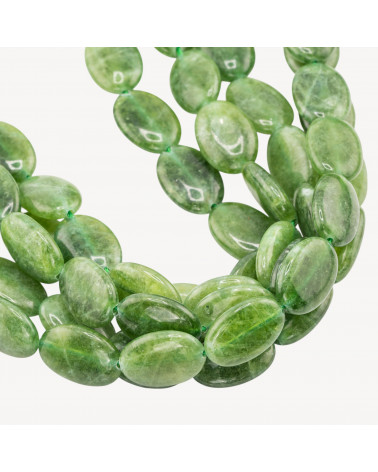 Giada Ovale Piatto Liscio 13x18mm Verde Peridot-GIADA | Worldofjewel.com