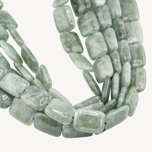 Ορθογώνιο Jade Flat Smooth 13x18mm Ice Green
