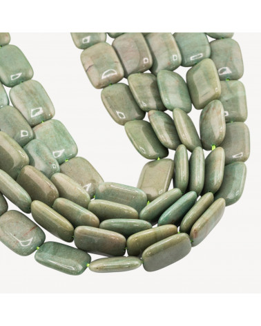 Giada Rettangolo Piatto Liscio 13x18mm Verde Mimetico-GIADA | Worldofjewel.com
